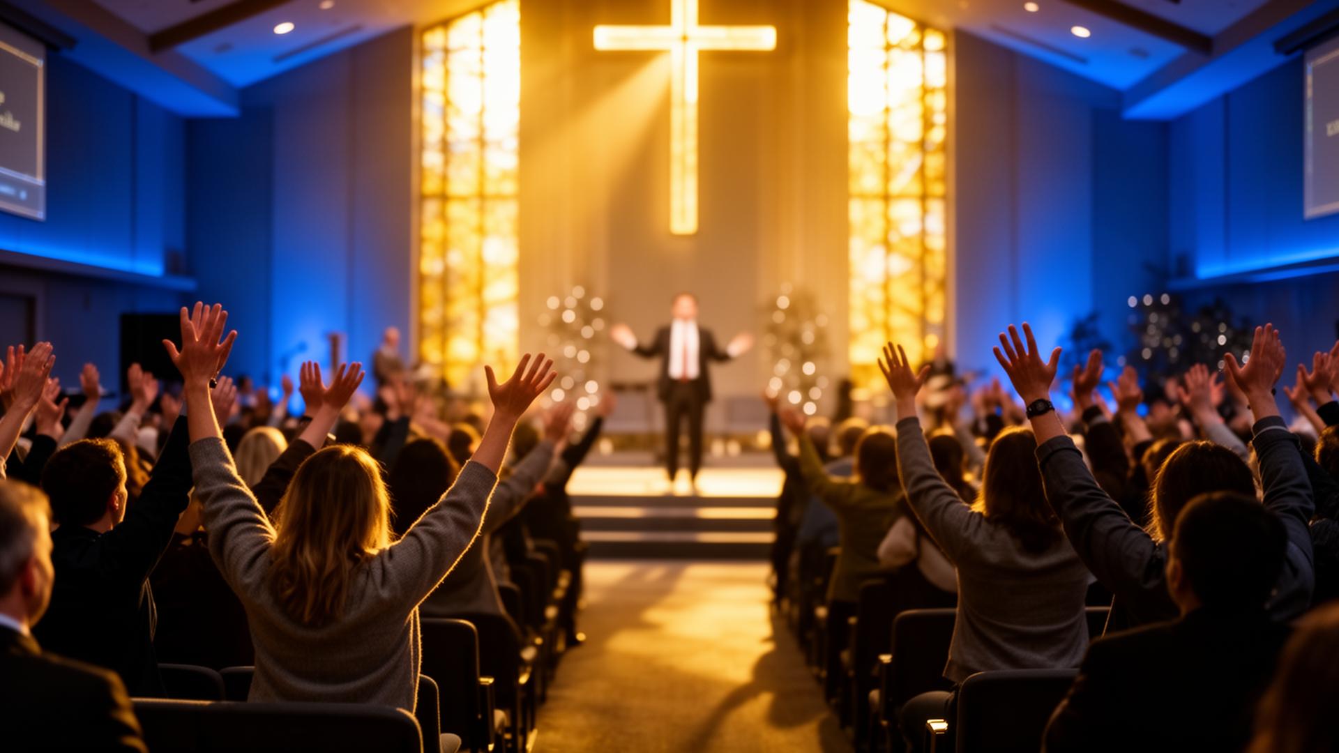 Igreja em adoração — Rede Web Cristã